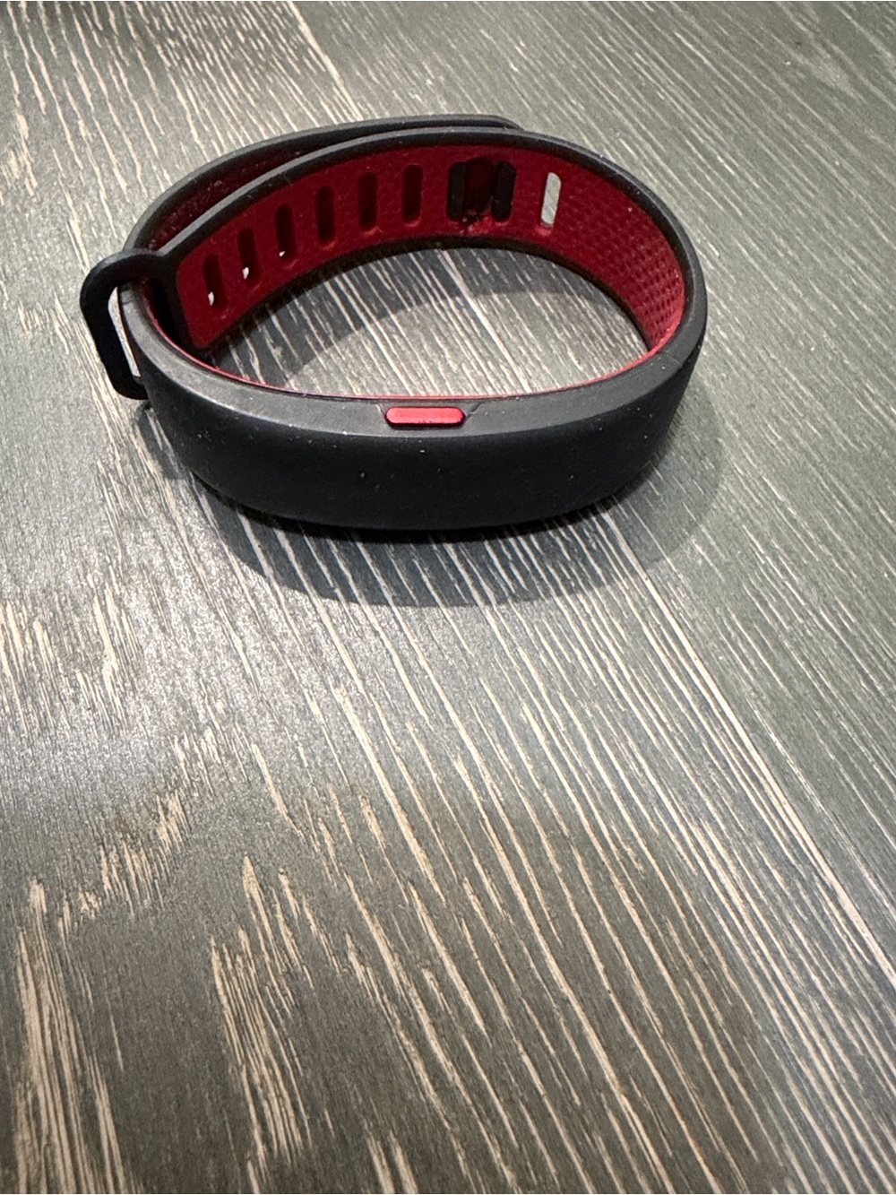 Black and Red Fitness Activity Tracker Wristband